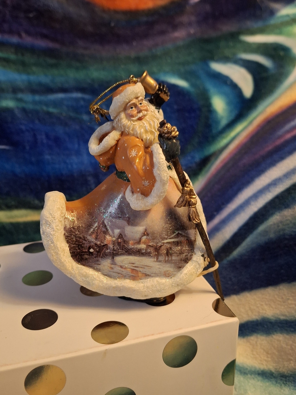 Holiday Santa Figurine Ornament